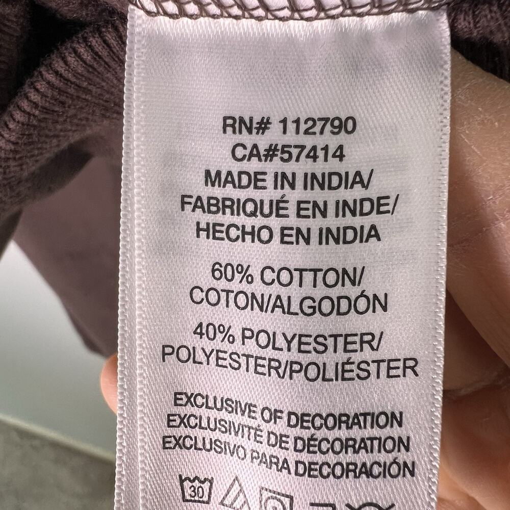 NWT True Religion Women's Brown Pullover Hoodie Sz M Spring Boho - Picture 7 of 9